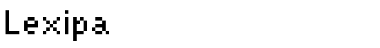 Lexipa - Download Thousands of Free Fonts at FontZone.net