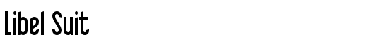 Libel Suit - Download Thousands of Free Fonts at FontZone.net