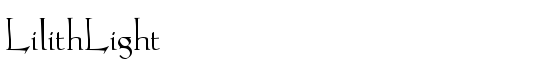 LilithLight - Download Thousands of Free Fonts at FontZone.net