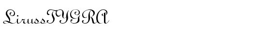 LirussTYGRA - Download Thousands of Free Fonts at FontZone.net