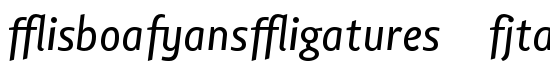 LisboaSansLigatures-Italic - Download Thousands of Free Fonts at FontZone.net