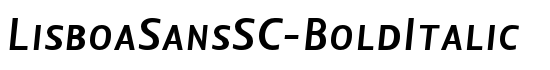 LisboaSansSC-BoldItalic - Download Thousands of Free Fonts at FontZone.net