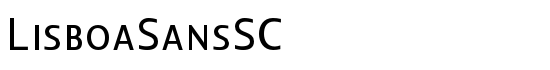 LisboaSansSC - Download Thousands of Free Fonts at FontZone.net