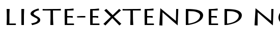 Liste-Extended Normal - Download Thousands of Free Fonts at FontZone.net