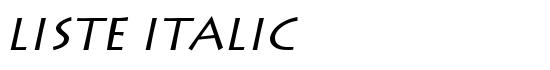 Liste Italic - Download Thousands of Free Fonts at FontZone.net