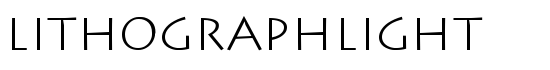 LithographLight - Download Thousands of Free Fonts at FontZone.net