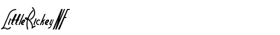 LittleRickeyNF - Download Thousands of Free Fonts at FontZone.net