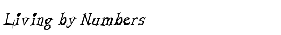 Living by Numbers - Download Thousands of Free Fonts at FontZone.net