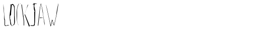 Lockjaw - Download Thousands of Free Fonts at FontZone.net