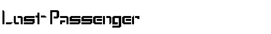 Lost Passenger - Download Thousands of Free Fonts at FontZone.net