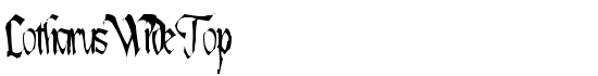 Lotharus Wide Top - Download Thousands of Free Fonts at FontZone.net