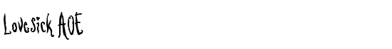 Lovesick AOE - Download Thousands of Free Fonts at FontZone.net