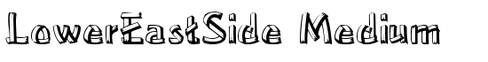 LowerEastSide Medium - Download Thousands of Free Fonts at FontZone.net