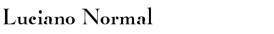 Luciano Normal - Download Thousands of Free Fonts at FontZone.net