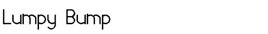 Lumpy Bump - Download Thousands of Free Fonts at FontZone.net
