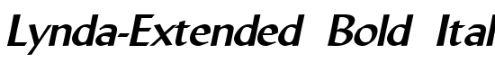 Lynda-Extended Bold Italic - Download Thousands of Free Fonts at FontZone.net