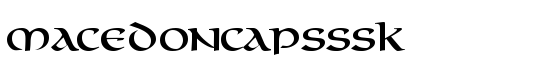 MacedonCapsSSK - Download Thousands of Free Fonts at FontZone.net