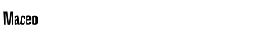 Maceo - Download Thousands of Free Fonts at FontZone.net