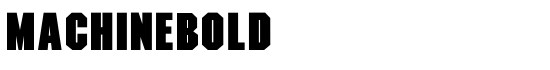 MachineBold - Download Thousands of Free Fonts at FontZone.net