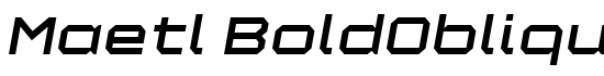 Maetl BoldOblique - Download Thousands of Free Fonts at FontZone.net