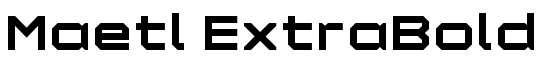 Maetl ExtraBold - Download Thousands of Free Fonts at FontZone.net