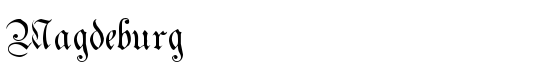 Magdeburg - Download Thousands of Free Fonts at FontZone.net