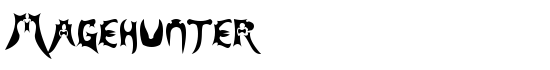Magehunter - Download Thousands of Free Fonts at FontZone.net