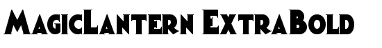 MagicLantern ExtraBold - Download Thousands of Free Fonts at FontZone.net