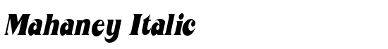 Mahaney Italic - Download Thousands of Free Fonts at FontZone.net