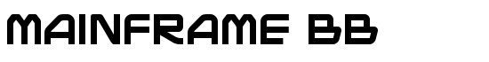 Mainframe BB - Download Thousands of Free Fonts at FontZone.net