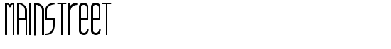 mainstreet - Download Thousands of Free Fonts at FontZone.net