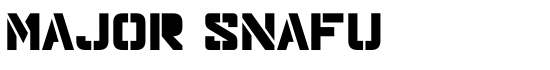 Major Snafu - Download Thousands of Free Fonts at FontZone.net
