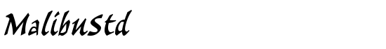 MalibuStd - Download Thousands of Free Fonts at FontZone.net