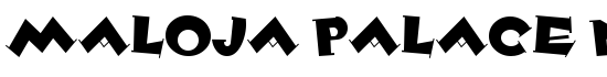 Maloja Palace NF - Download Thousands of Free Fonts at FontZone.net
