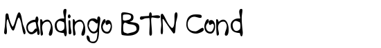 Mandingo BTN Cond - Download Thousands of Free Fonts at FontZone.net