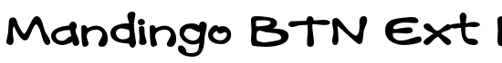 Mandingo BTN Ext Bold - Download Thousands of Free Fonts at FontZone.net