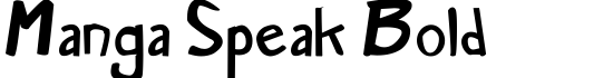 Manga Speak Bold - Download Thousands of Free Fonts at FontZone.net