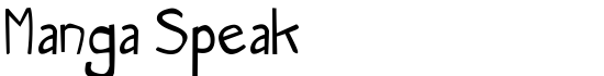 Manga Speak - Download Thousands of Free Fonts at FontZone.net