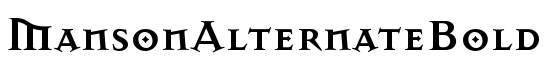 MansonAlternateBold - Download Thousands of Free Fonts at FontZone.net