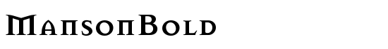 MansonBold - Download Thousands of Free Fonts at FontZone.net