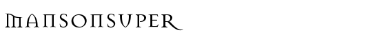 MansonSuper - Download Thousands of Free Fonts at FontZone.net