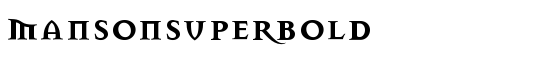 MansonSuperBold - Download Thousands of Free Fonts at FontZone.net