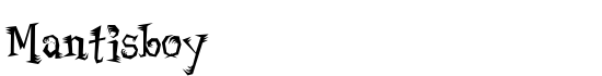 Mantisboy - Download Thousands of Free Fonts at FontZone.net