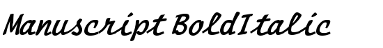 Manuscript BoldItalic - Download Thousands of Free Fonts at FontZone.net