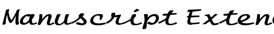 Manuscript Extended Bold - Download Thousands of Free Fonts at FontZone.net