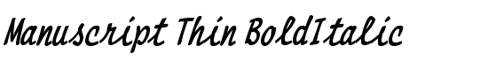 Manuscript Thin BoldItalic - Download Thousands of Free Fonts at FontZone.net