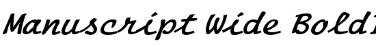 Manuscript Wide BoldItalic - Download Thousands of Free Fonts at FontZone.net