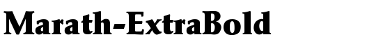 Marath-ExtraBold - Download Thousands of Free Fonts at FontZone.net