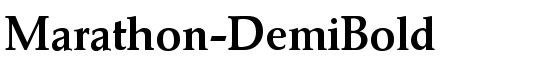 Marathon-DemiBold - Download Thousands of Free Fonts at FontZone.net
