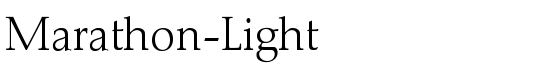 Marathon-Light - Download Thousands of Free Fonts at FontZone.net